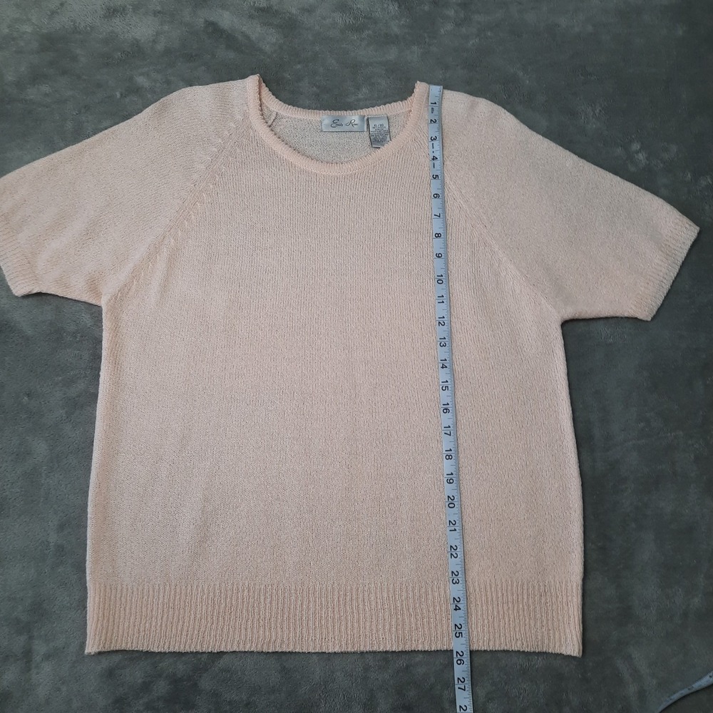 Vintage 90s Sweater Pink Womens Large Cottagecore Academia Old Money Grandmacore - Picture 9 of 9